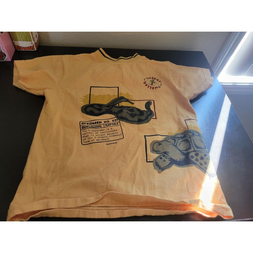 Vintage Heathtex Animal Facts Unisex Tee Size 4